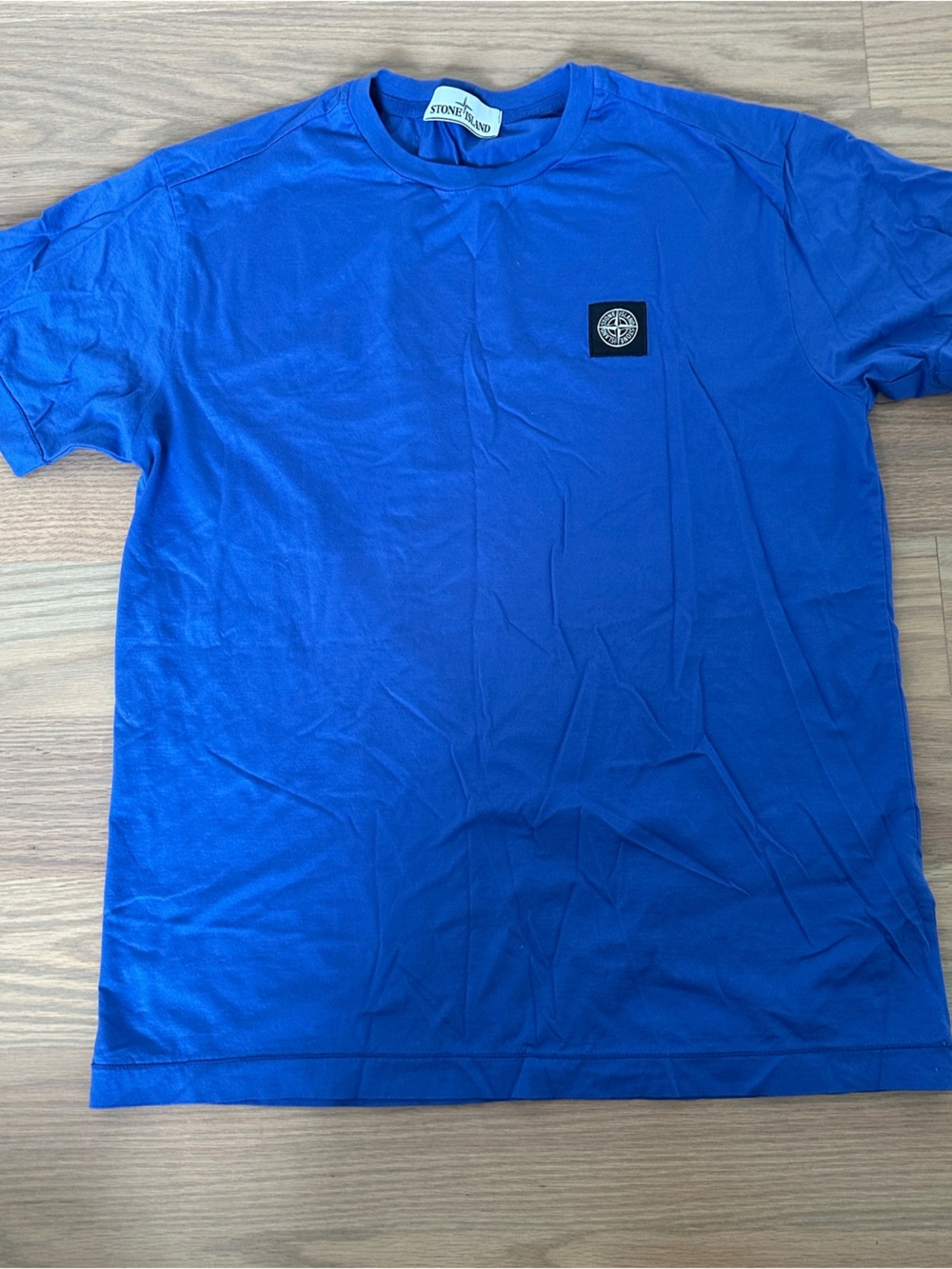 Stone Island Royal Blue Short Sleeve Logo Tee